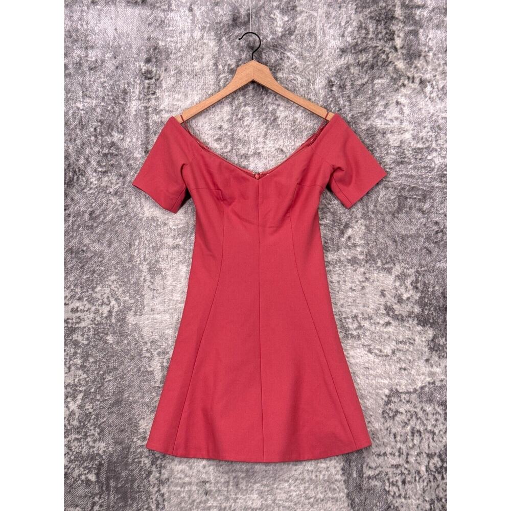 Cinq à Sept Scarlet Off-Shoulder Mini Dress